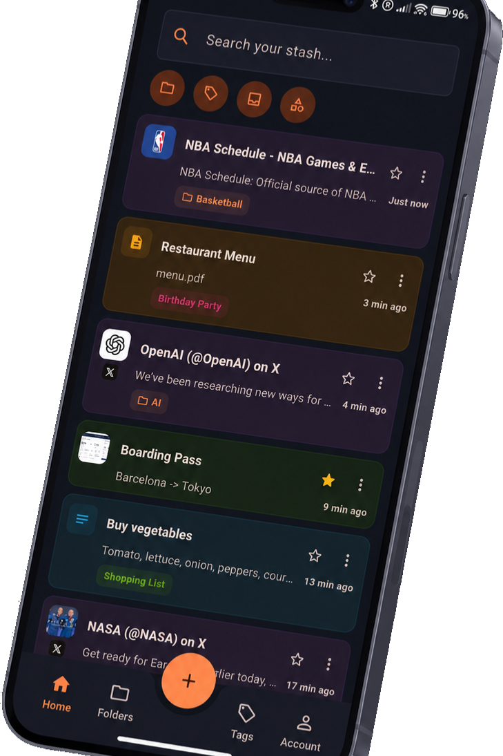 Stashr app preview