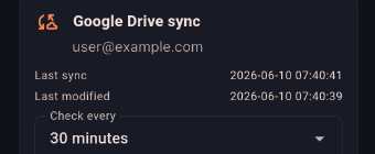 Cloud sync